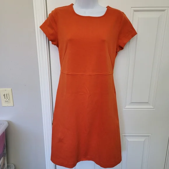 navy blue dress for baby girl The Linen A-Line Midi Dress main image 0